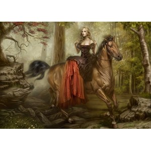 Grafika (T-00063) - Cris Ortega: "Wandering the Trail of Tears" - 1000 pieces puzzle