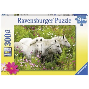 Ravensburger (13218) - "Horses on the Flower Meadow" - 300 pieces puzzle