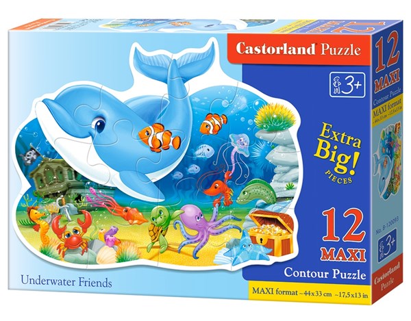 Castorland (B-120093) - "Underwater Friends" - 12 pieces puzzle