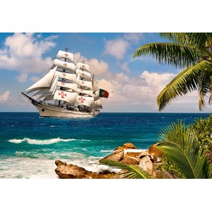 Castorland (C-103430) - "Sailing in the Tropics" - 1000 pieces puzzle