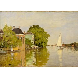 Grafika Kids (00480) - Claude Monet: "Houses on the Achterzaan, 1871" - 300 pieces puzzle