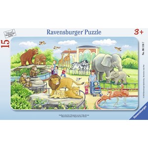 Ravensburger (06116) - "Trip to the Zoo" - 15 pieces puzzle