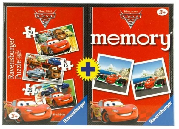 Ravensburger (07227) - "Cars + Memory" - 15 20 25 pieces puzzle
