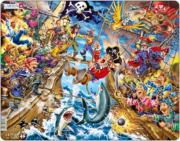Larsen (US37) - "Pirate Battle" - 39 pieces puzzle