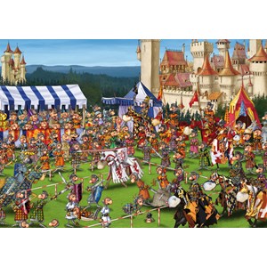 Piatnik (544040) - François Ruyer: "Knights' Tournament" - 1000 pieces puzzle