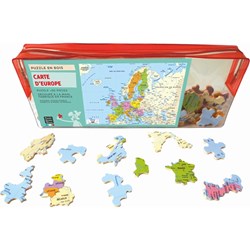Puzzle Michele Wilson (W74-50) - "Europe Map" - 50 pieces puzzle