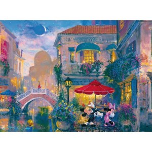 Ravensburger (14725) - James Coleman: "Mickey in Venice" - 500 pieces puzzle