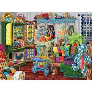 SunsOut (38857) - Joseph Burgess: "The Quilt Fair" - 1000 pieces puzzle