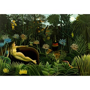 Grafika (00306) - Henri Rousseau: "The Dream, 1910" - 12 pieces puzzle