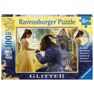 Ravensburger (10960) - "Beauty and the Beast" - 100 pieces puzzle
