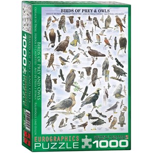 Eurographics (6000-0316) - "Birds of Prey and Owls" - 1000 pieces puzzle
