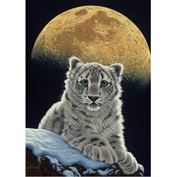 Grafika (T-00412) - Schim Schimmel, William Schimmel: "Moon Leopard" - 1000 pieces puzzle