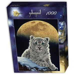Grafika (T-00412) - Schim Schimmel, William Schimmel: "Moon Leopard" - 1000 pieces puzzle