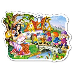 Castorland (B-015085) - "Snow White and the Seven Dwarfs" - 15 pieces puzzle