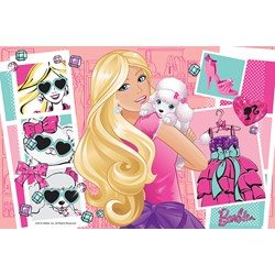 Trefl (17224) - Barbie, Shopping day - 60 pieces puzzle