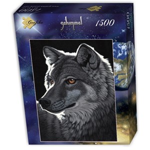 Grafika (T-00438) - Schim Schimmel, William Schimmel: "Night Wolf" - 1500 pieces puzzle