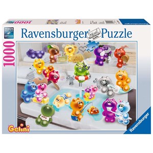 Ravensburger (15967) - "In the Bathroom" - 1000 pieces puzzle