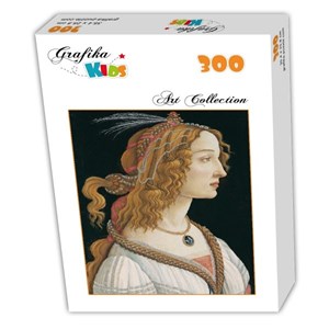 Grafika Kids (00694) - Sandro Botticelli: "Portrait of a young Woman, 1494" - 300 pieces puzzle