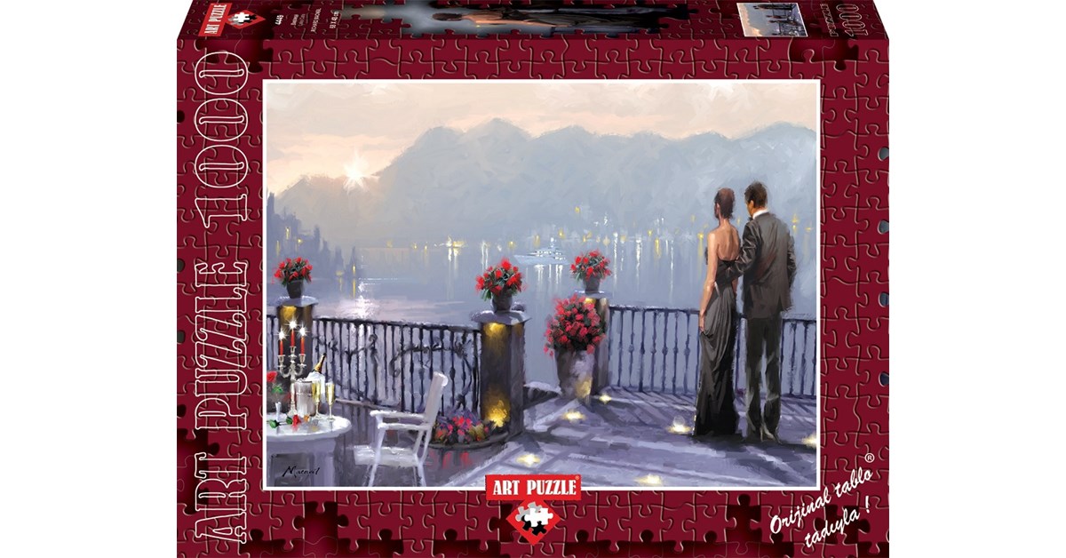 Art Puzzle (4449) - Richard Macneil: "Lake Cafe" - 1000 pieces puzzle
