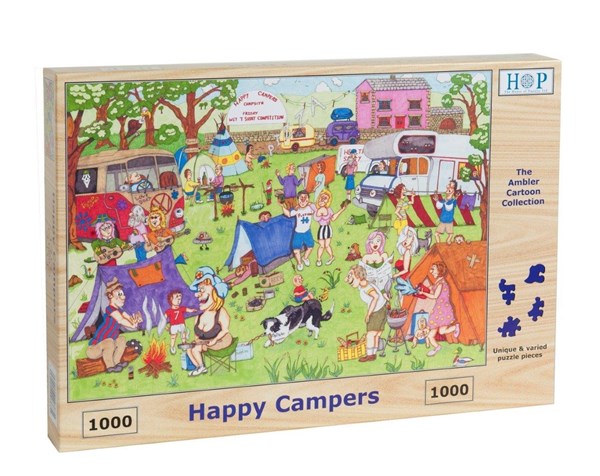 The House of Puzzles (3831) - "Happy Campers" - 1000 pieces puzzle