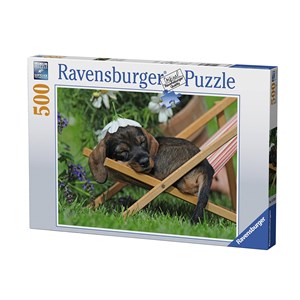 Ravensburger (14738) - "Charming Dachshund" - 500 pieces puzzle