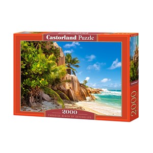 Castorland (C-200665) - "Paradise Beach of Seychelles" - 2000 pieces puzzle