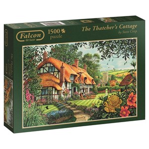 Falcon (11113) - Steve Crisp: "Thatcher's Cottage" - 1500 pieces puzzle