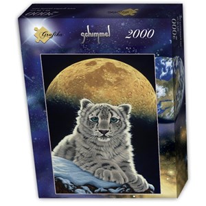 Grafika (T-00410) - Schim Schimmel: "Moon Leopard" - 2000 pieces puzzle