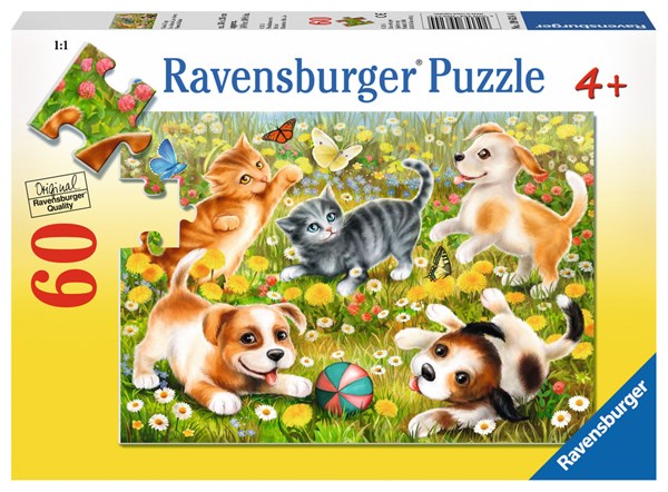 Ravensburger (09624) - "Cats & Dogs" - 60 pieces puzzle