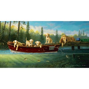SunsOut (71196) - Terry Doughty: "Fishing Lessons" - 500 pieces puzzle