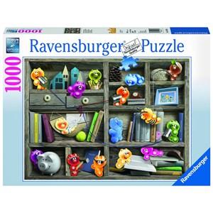 Ravensburger (19483) - "Gelini Bookshelf" - 1000 pieces puzzle