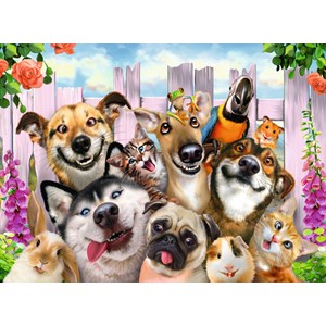 Ravensburger (10045) - "Funny Animal Selfie" - 150 pieces puzzle