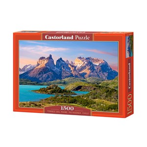 Castorland (C-150953) - "Torres del Paine National Park in Patagonia, Chile" - 1500 pieces puzzle