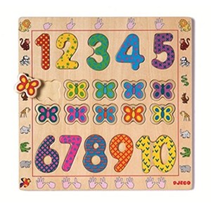 Djeco (01801) - "The Numbers from 1 to 10" - 20 pieces puzzle