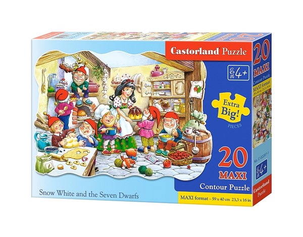 Castorland (C-02207) - "Snow-White and the Seven Dwarfs" - 20 pieces puzzle
