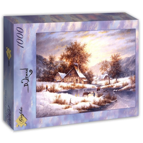 Grafika (T-00503) - Dennis Lewan: "Amber Sky Of Winter" - 1000 pieces puzzle