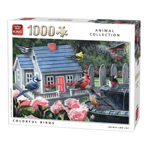 King International (05390) - "Colorful Birds" - 1000 pieces puzzle