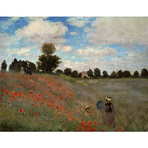 D-Toys (66961-IM02) - Claude Monet: "Poppy Field in Argenteuil" - 1000 pieces puzzle