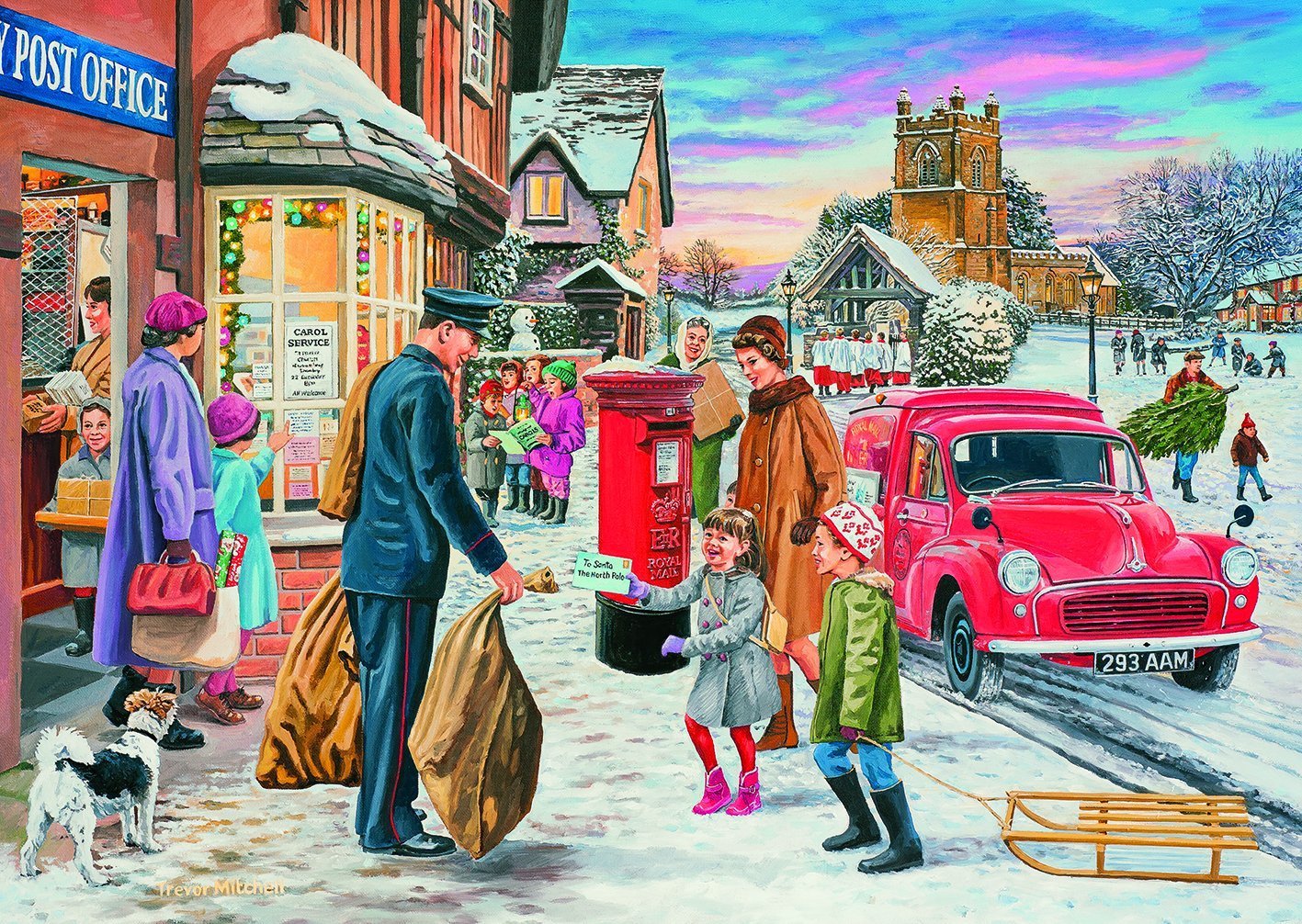 Puzzles G5046 Magic of Christmas 4 x 500 Gibsons Jigsaws Trevor Mitchell 