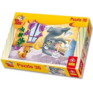 Trefl (18150) - "Tom and Jerry, If I catch you!" - 30 pieces puzzle