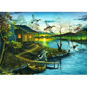 Eurographics (6000-0862) - Abraham Hunter: "Autumn Retreat" - 1000 pieces puzzle
