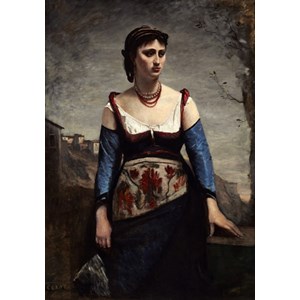 Grafika (01980) - Jean-Baptiste-Camille Corot: "Agostina, 1866" - 1000 pieces puzzle