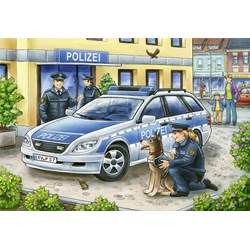 Ravensburger (07574) - "Police and Firefighters" - 12 pieces puzzle