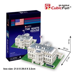 Cubic Fun (C060H) - "Washington, The White House" - 65 pieces puzzle