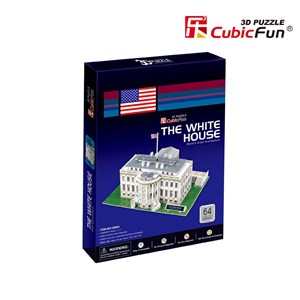 Cubic Fun (C060H) - "Washington, The White House" - 65 pieces puzzle