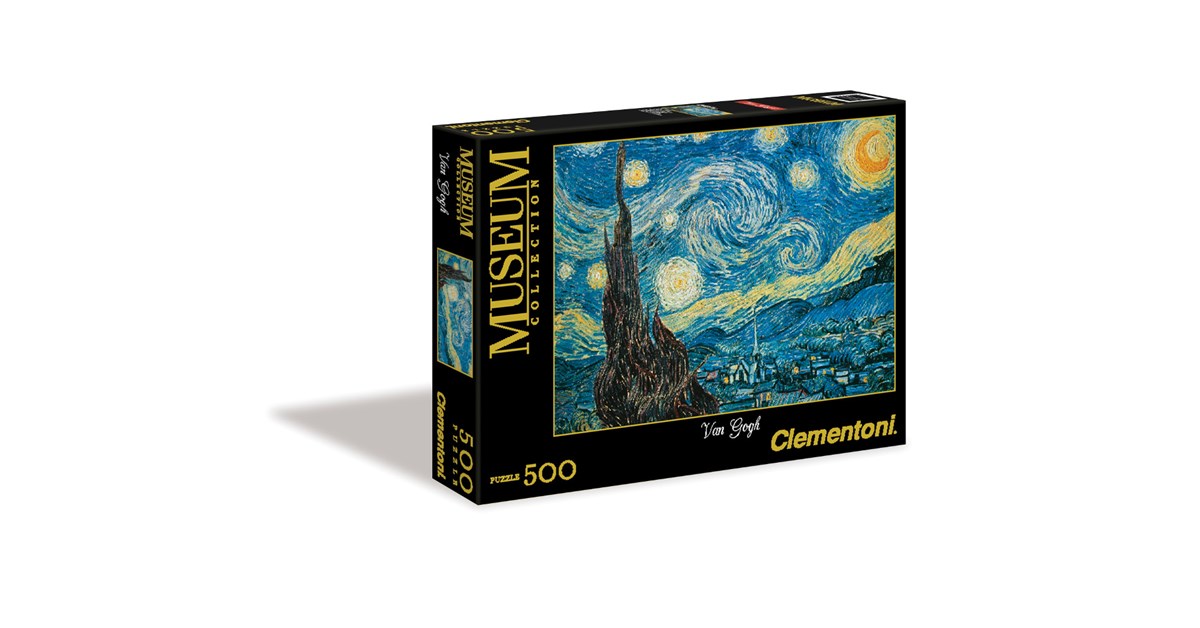 Luiheid langs Detector Clementoni (30314) - Vincent van Gogh: "Starry Night" - 500 pieces puzzle