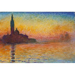 Grafika (00095) - Claude Monet: "Saint-Georges-Majeur au Crépuscule, 1908" - 12 pieces puzzle