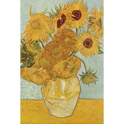 Grafika (00033) - Vincent van Gogh: "Vase with 12 sunflowers, 1888" - 100 pieces puzzle