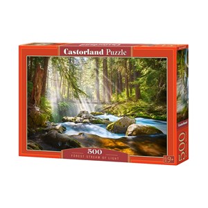 Castorland (B-52875) - "Forest Stream of Light" - 500 pieces puzzle