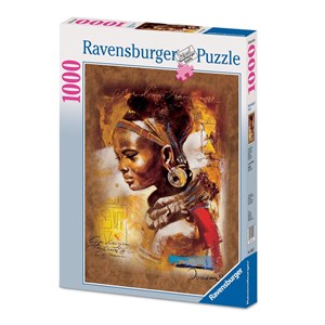 Ravensburger (15352) - "Young African Woman" - 1000 pieces puzzle